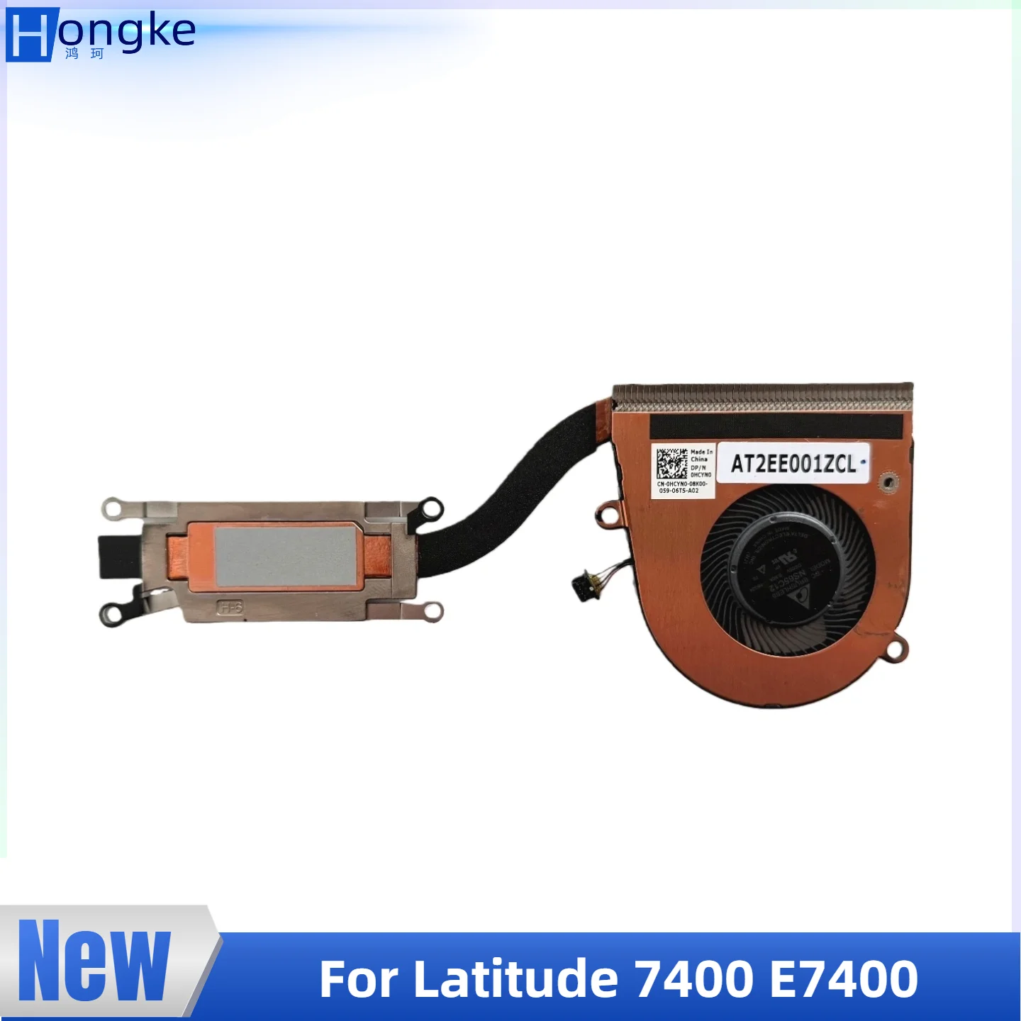 

New Original For DELL Latitude 7400 E7400 Laptop Cooling Fan Cooler Fan 0HCYN0 AT2EE001ZCL Heatsink Radiator