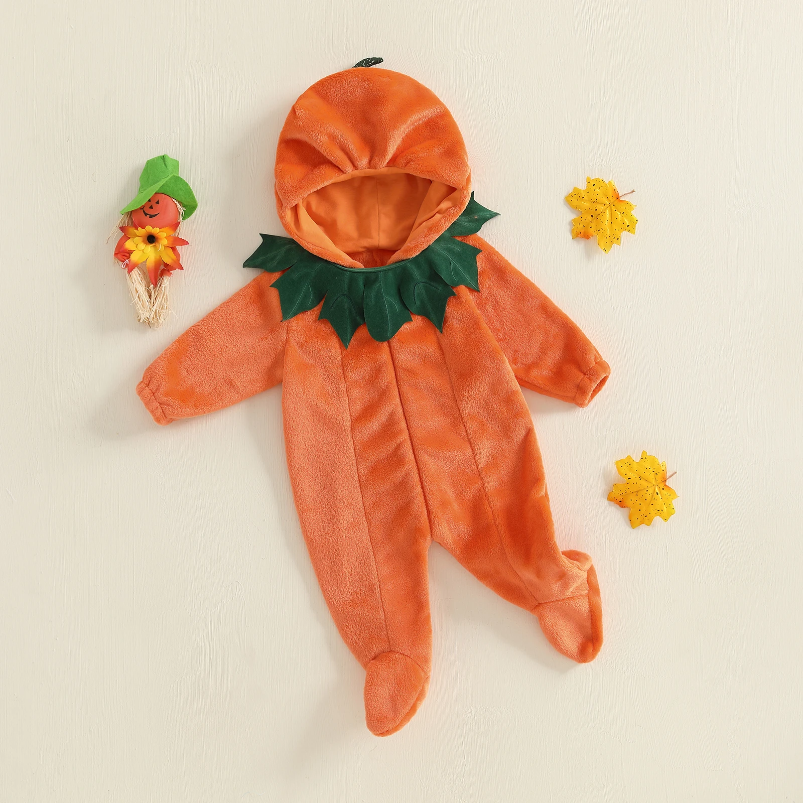 طفل رضيع فتاة صبي هالوين الزي شبح زمم هوديي رومبير أفخم طويلة الأكمام بذلة الخريف الشتاء الملابس #3