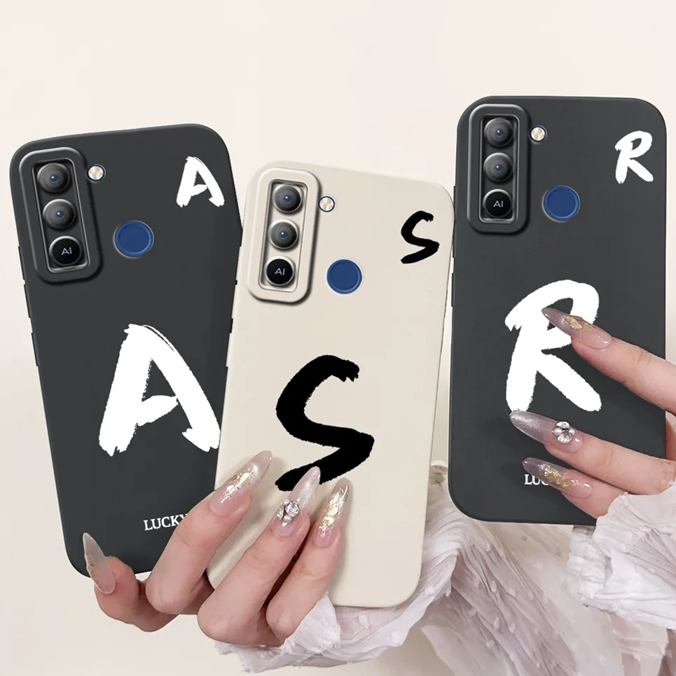 

Чехол с изображением букв инициала для Tecno Pop 5 LTE Pop5, противоударный матовый силиконовый мягкий бампер для BD4 BD1 BD2 Capa