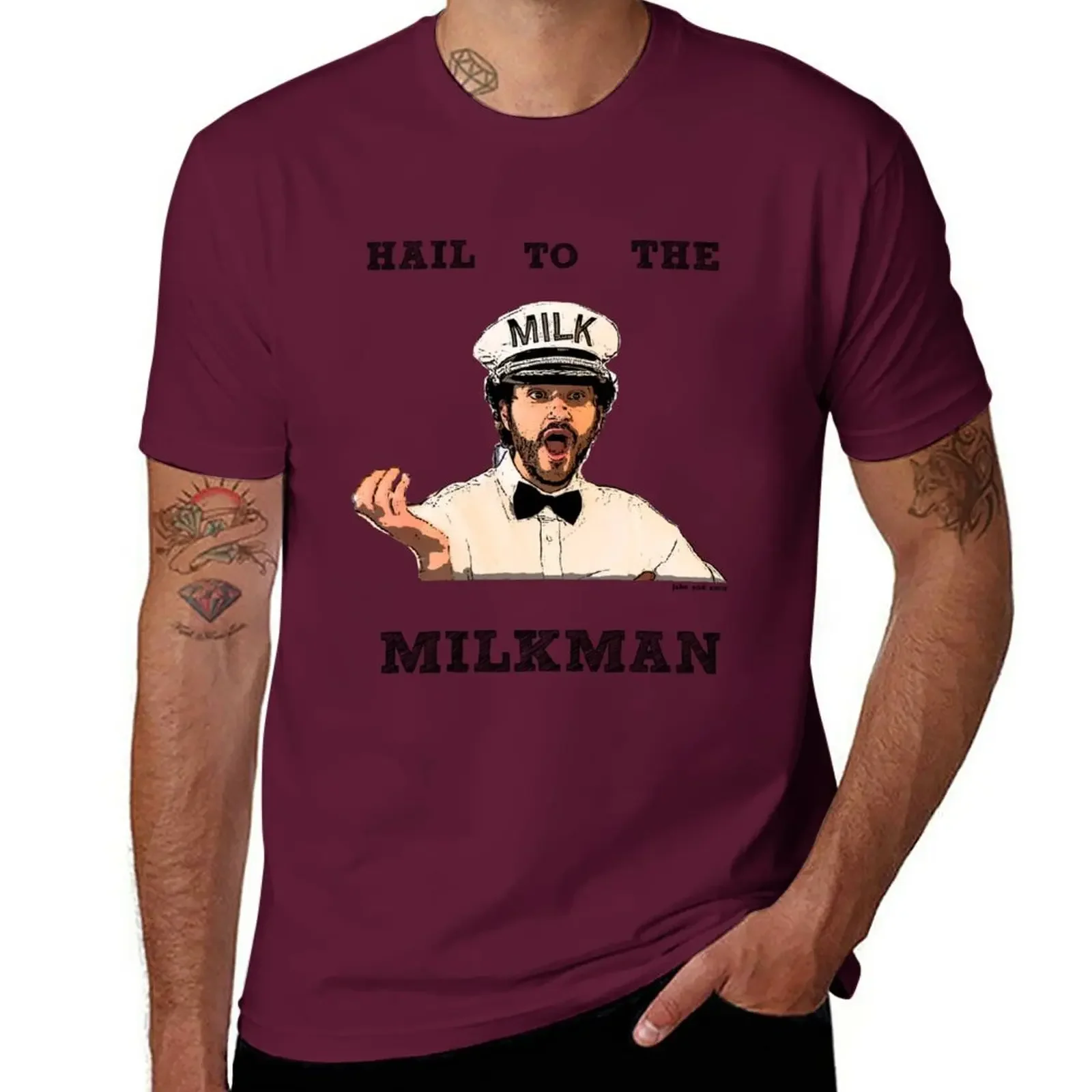 THE MILKMAN - JAKE AND AMIR T-Shirt Blouse heavyweights heavy weight t shirts for men