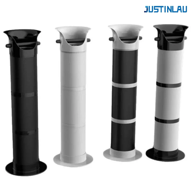 JUSTINLAU Large Capacity Vertical Coffee Grounds Container Coffee Knock Box Tall Coffee Waste Bin For Coffee Shop Accessory