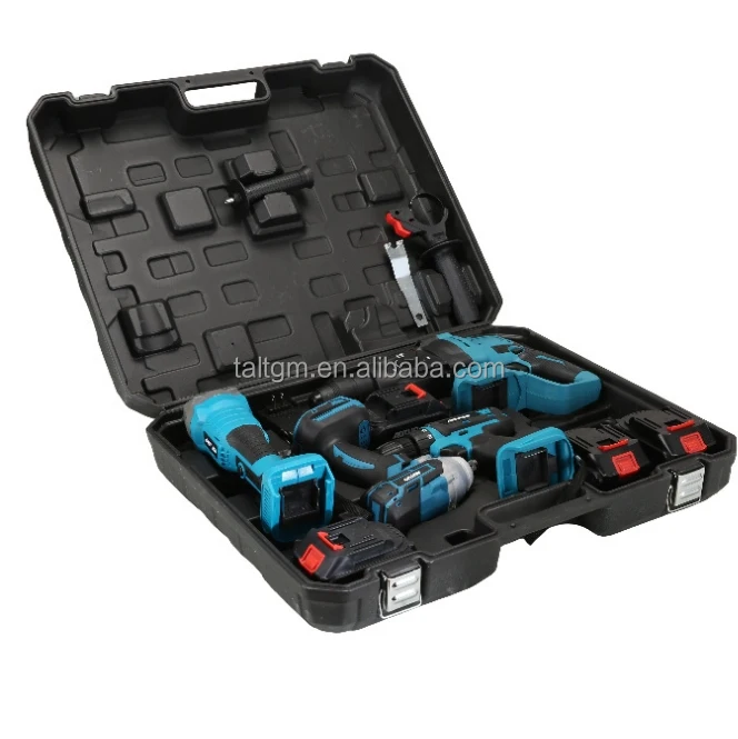Power Tool Combination Sets Torque Electric Impact Wrench Battery Power Impact Driver Combo