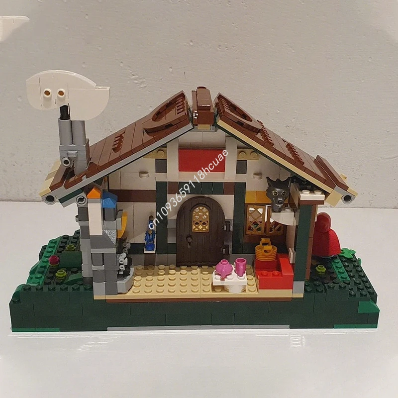 740 pçs moc medieval casa modelo blocos de construção educação crianças modular montar diy brinquedos aniversário tijolo presentes natal