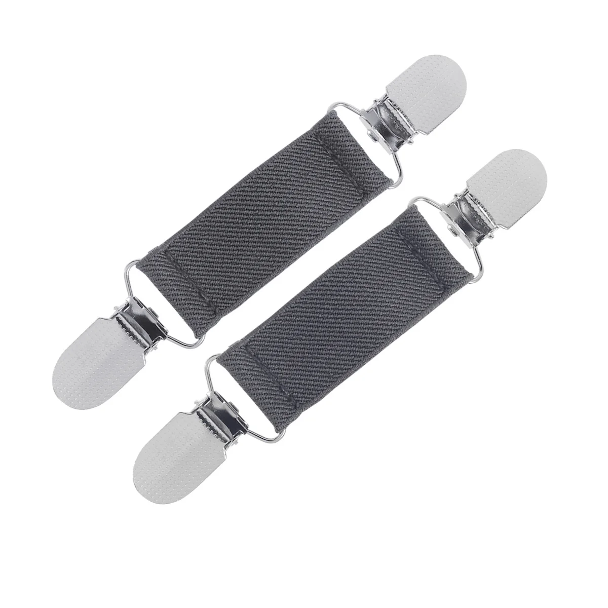 

6Pairs Bed Sheet Anti-Slip Clips Alloy Grippers Smooth Sleek No Damage Fabric Sofa Cushion Non-Slip Fasteners Light Grey