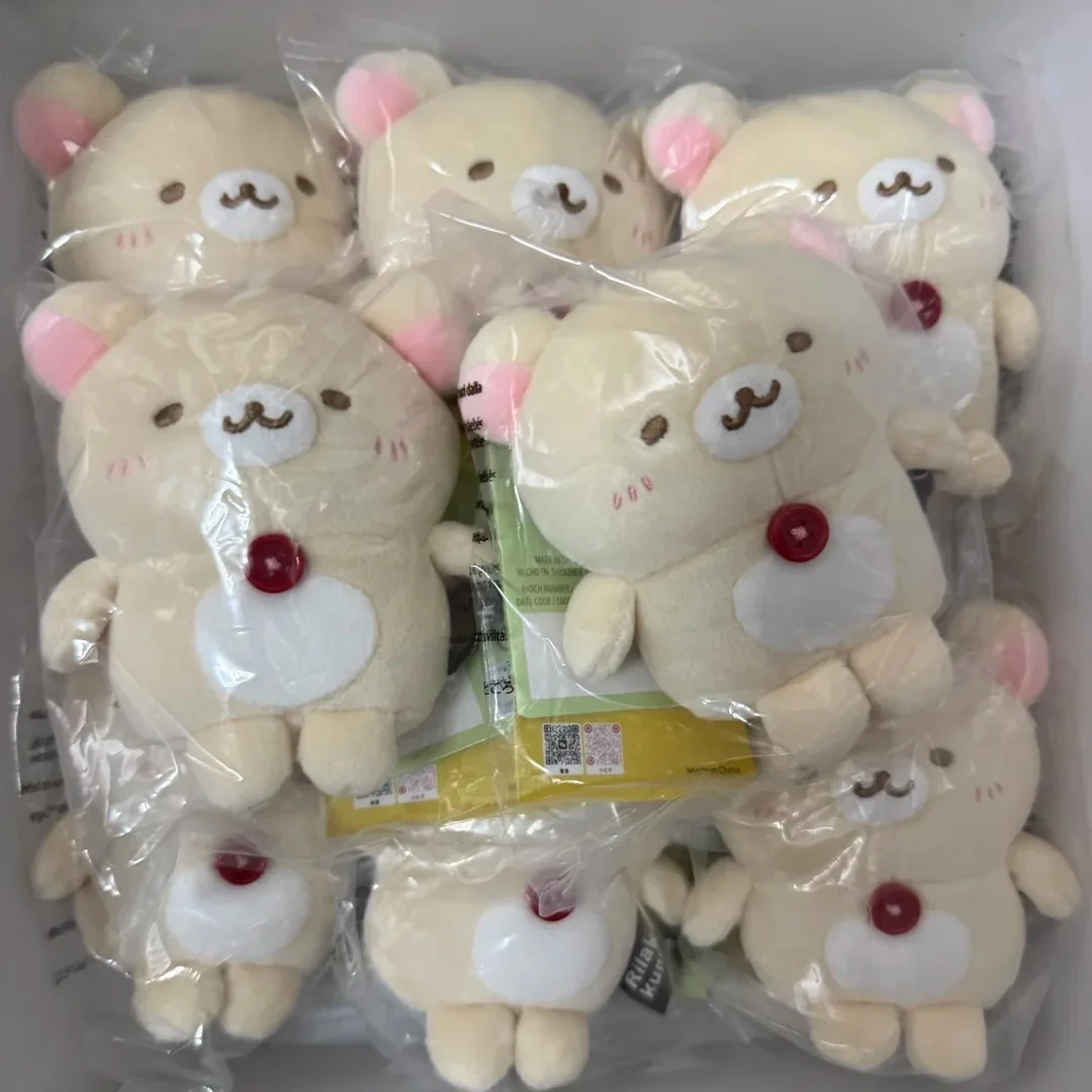 Genuine Rilakkuma Cozy Cute Plush Toy Soft Stuffed Sitting Beige Bear Home Sofa Bedroom Decoration Perfect Gift For Adult Women