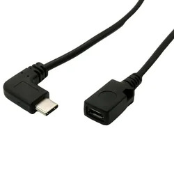 USB 3.1 Type C Male to Micro USB Female Short Cable 0.25M