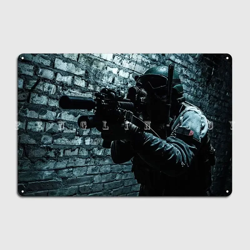 

Special Forces Operator Poster Metal Plaque Cinema Garage Kitchen Vintage Wall Decor Tin Sign Poster