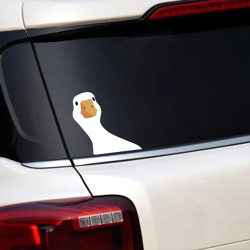 Cartoon Goose Game Car Vinyl Decal Waterproof Auto Whole Body DIY Styling Sticker