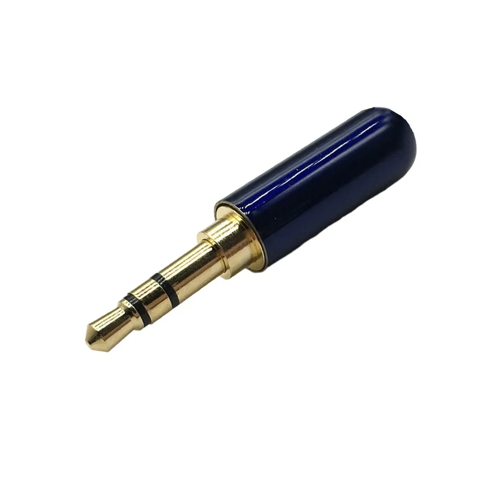 1pc 3.5MM Audio Connector 3 Poles Headphone J Ack Male Repair Adapter Gold Plating Lectrical Musical Equipment Parts