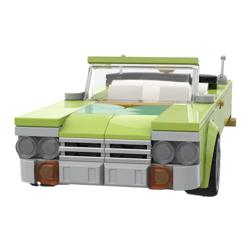 Classical Speed Vehicle MOC 8 Stud Wide 1964 Impala Lowrider Building Blocks Assemble Model Sets  Children\'s Toys Gifts