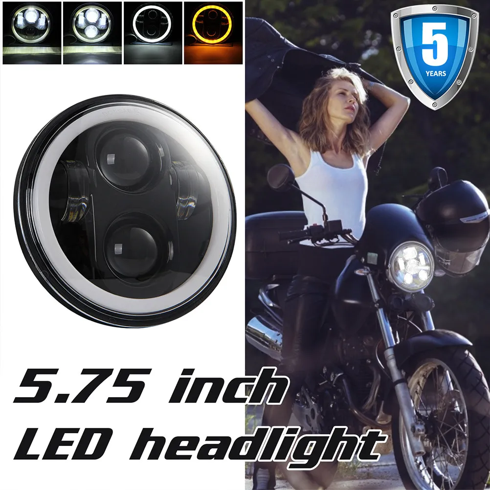 1pcs-575-inch-led-motorcycle-headlight-wide-beam-angle-energy-saving-heat-reduction-ip67-rated-for-dark-road-hazard-visibility