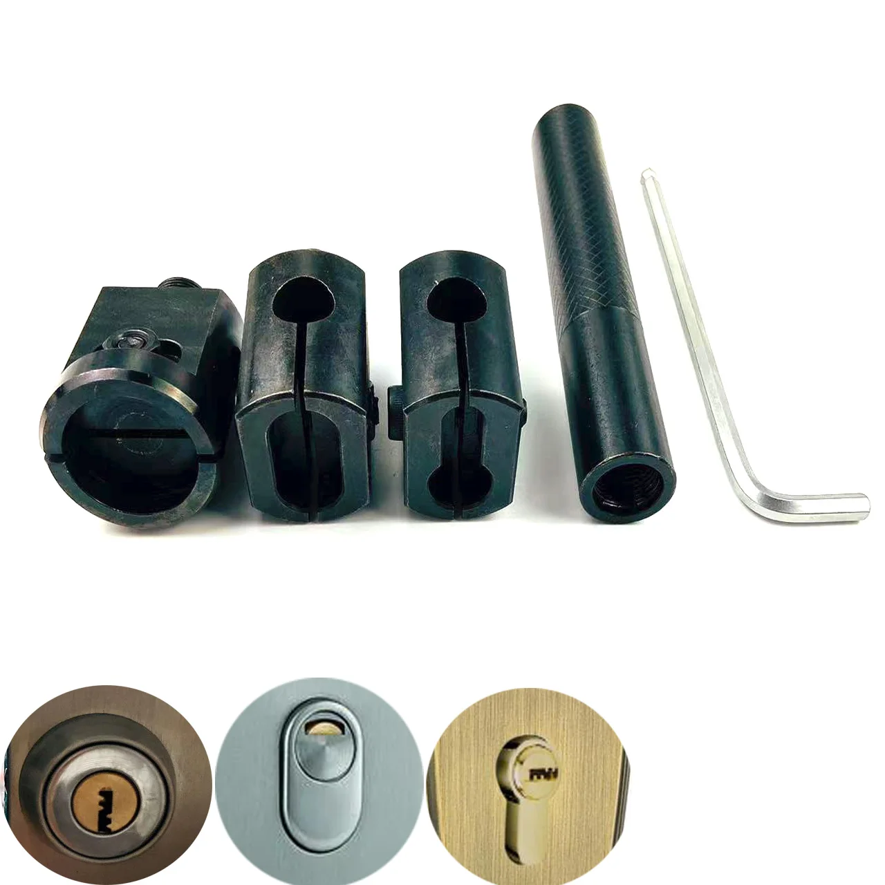 Lock Cylinder Puller, Oval, Round Lock Puller for Door , Smart Electronic Lock ,Locksmith Tool