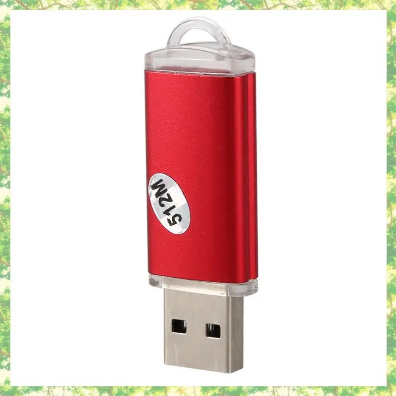 Smart-4X USB 2.0 Flash Memory Stick Pen Drive تخزين الإبهام اللون: أحمر السعة: 512 ميجابايت