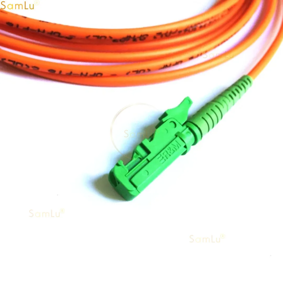 10pcs LSH(E2000)/APC-FC/APC -MM(50/125) OM2, OM3, Om4-2m, 4m-3.0mm Cable / Jumper  Fiber Optic Patch Cord Ftth