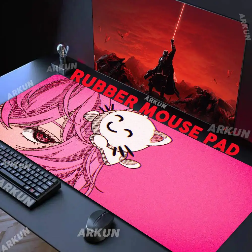 

Hot Popular Pink Girl Desk Mat Computer Office Extended Mouse Pad Laptop Rubber Non-slip Large Mousepad Gamer Cabinet Carpet