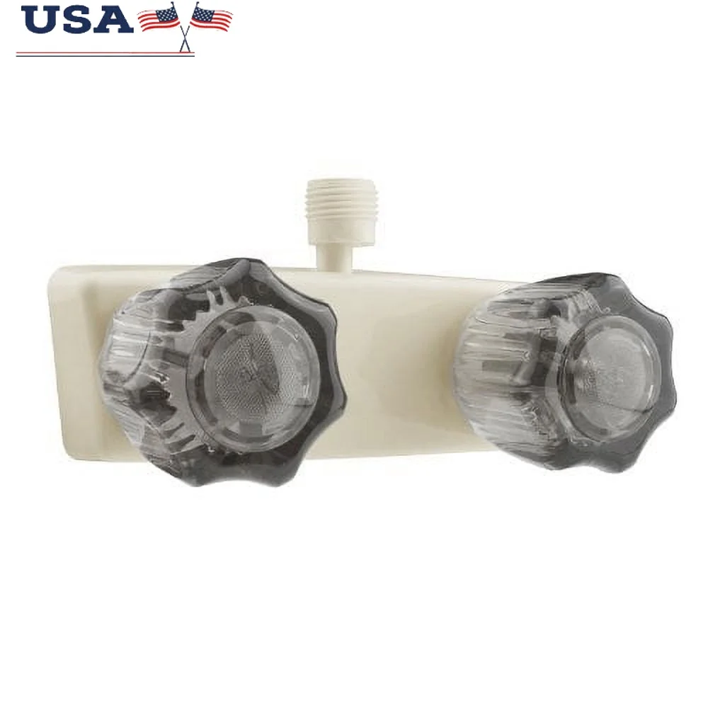 

Смеситель для душа на колесах, двойная ручка, классический дизайн, регулируемый переключатель, простая установка, сверхмощный синтетический материал, скорость потока 2,2 галлона в минуту