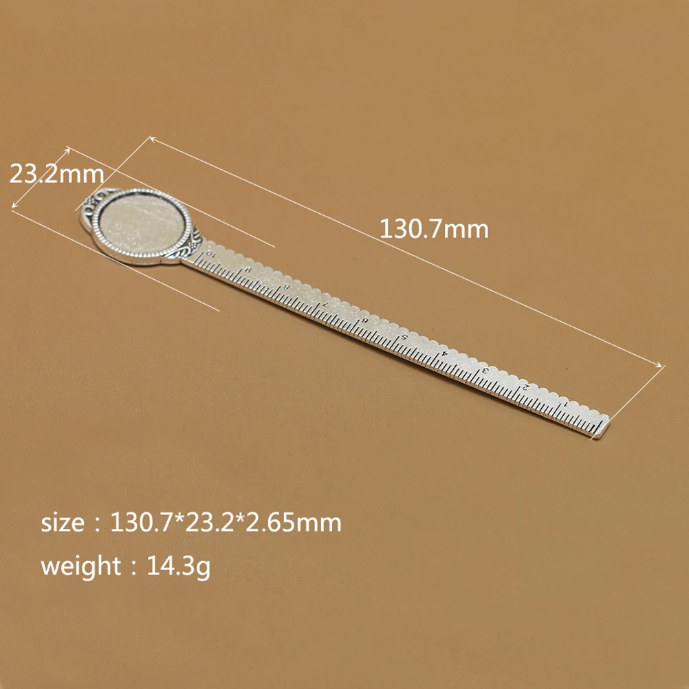 

10pcs Vintage Bookmarks Metal Alloy Bowknot Design With Clip 10Cm Ruler For Students Kids Office School Stationery Supplies