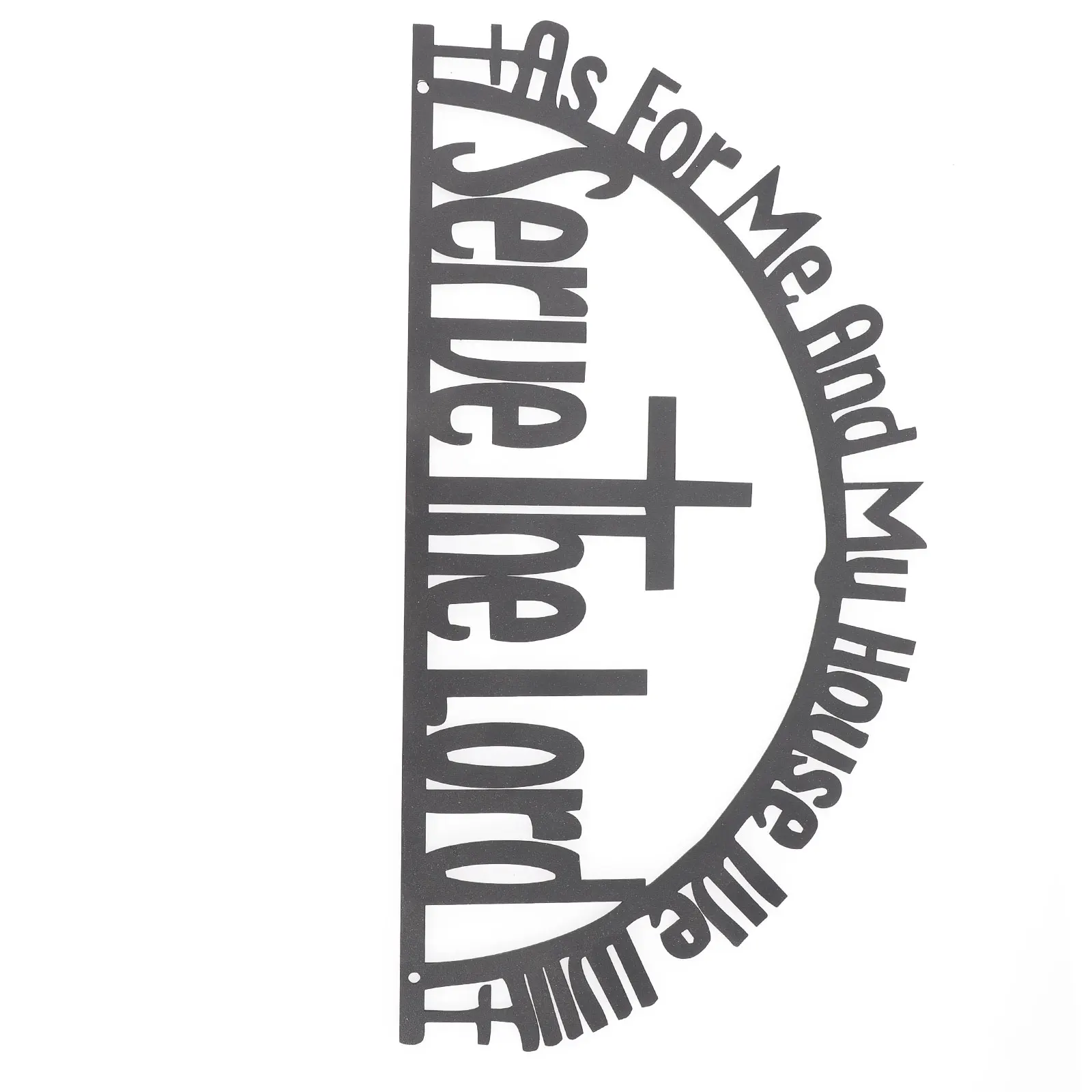 

Metal Wall Decor 30x16cm Bible Verse Hanging nament Home Decoration Inspirational Letters Pendant DIY Christmas