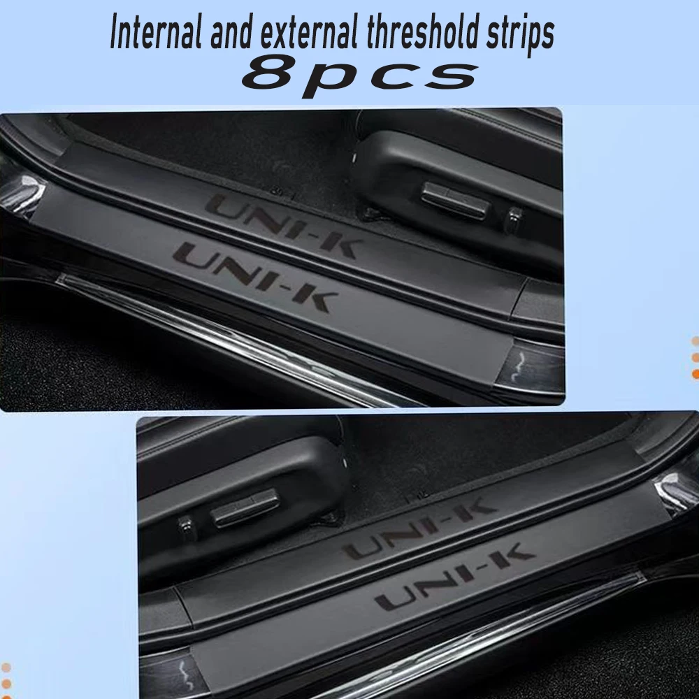 For Changan UNI-K UNIK 20-25 Car threshold strip leather protective strip scratch resistant and anti-collision door decoration