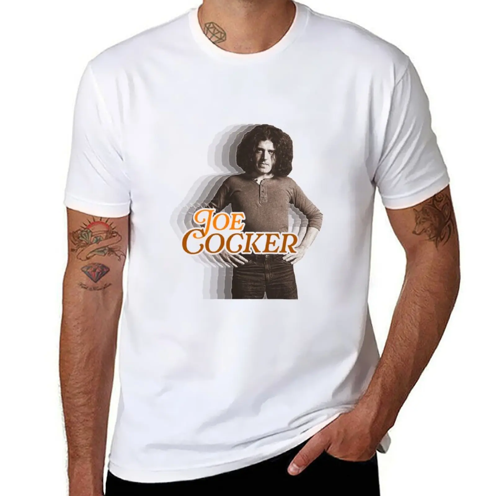 

Joe Cocker T-Shirt cotton t shirts man 100% t shirt men 100% cotton luxury brand man t shirt designer T-Shirt
