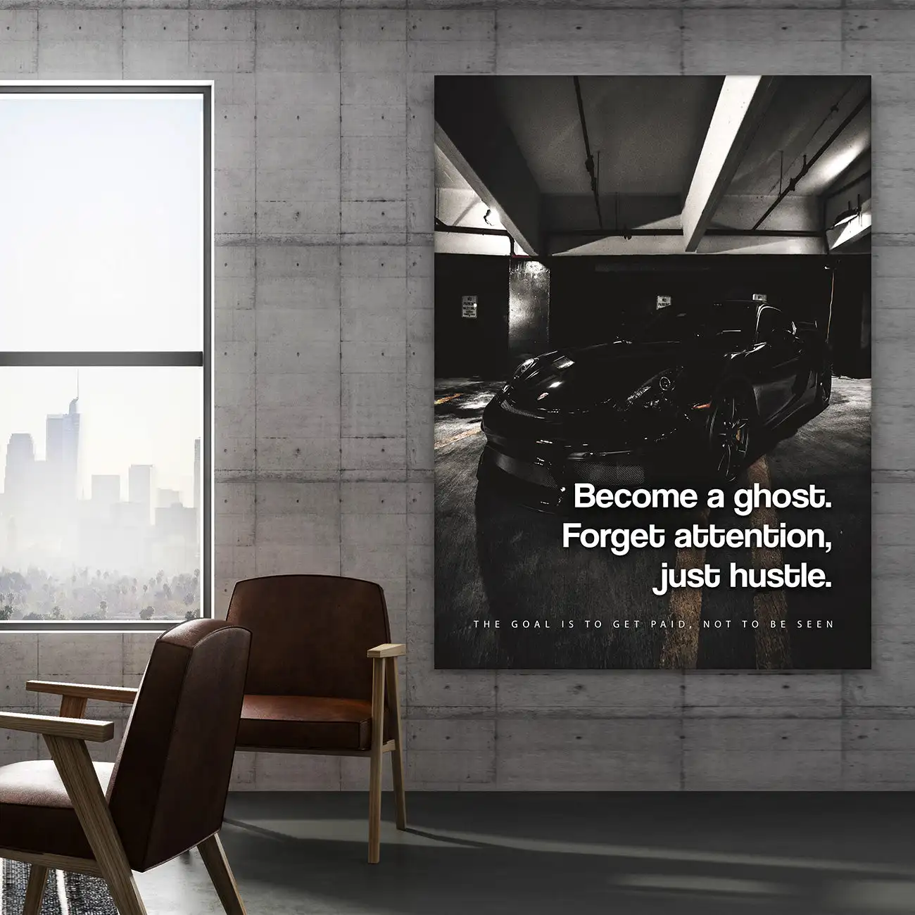 

Hustle With A Car Canvas Print Painting Poster Home Decor Wall Art Decoration Picture For Living Bed Office Room Frameless