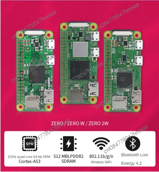 Zero2W development board Zero2W/W/2W main board Python learning kit (Zero2W main board with pin header)