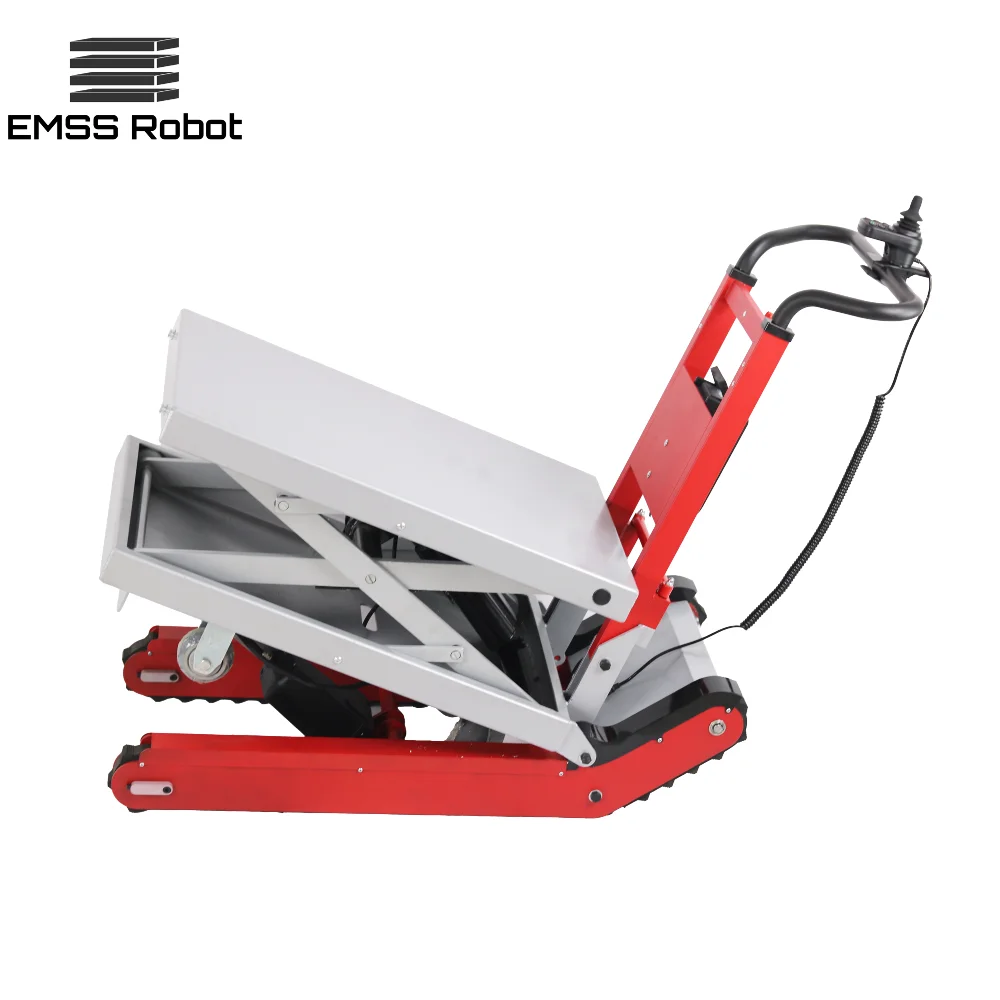 電動折りたたみ式プラットフォーム運搬アルミ製階段昇降機ヘビーデューティー電動トラック