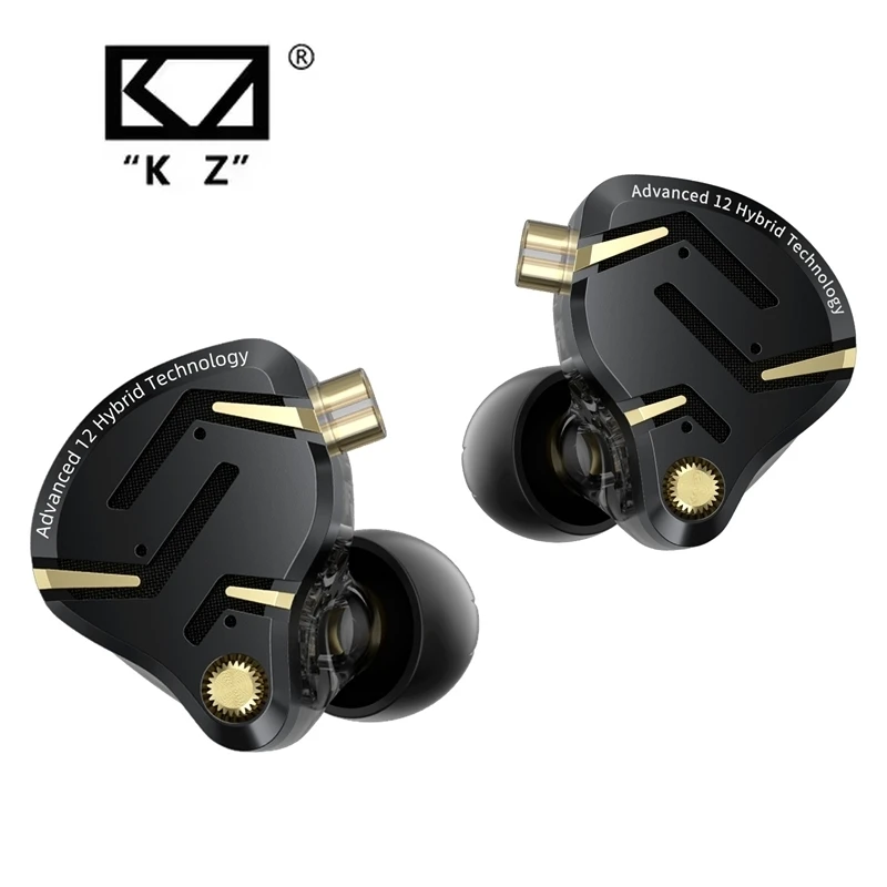 

KZ ZS12 pro 2 1DD + 5BA Hybrid HiFi In-Ear Earphones with Improved Bass Detachable Cable Gaming Headphones