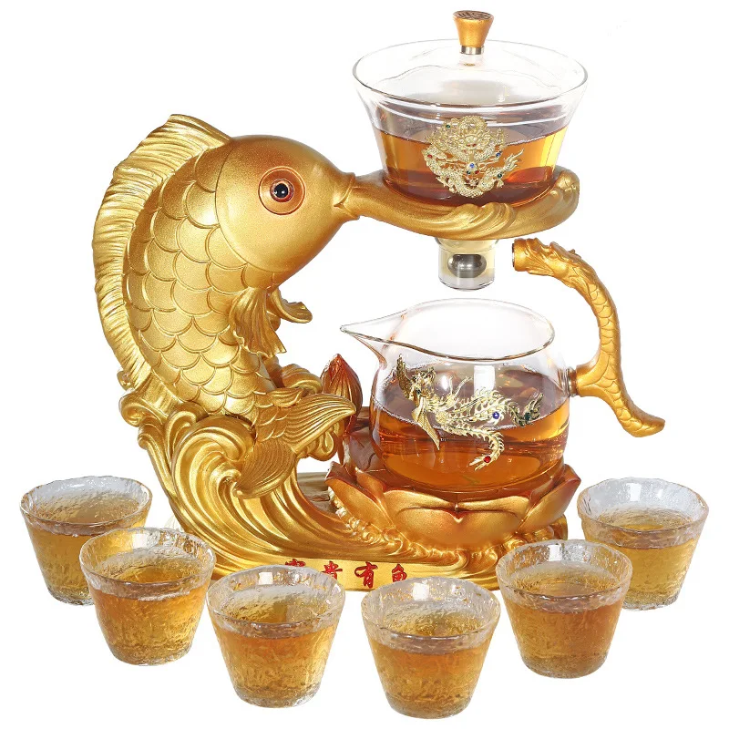 

Интегрированный набор Бытовое стекло Магнитный автоматический чайный артефакт Чашка для офиса и гостиной