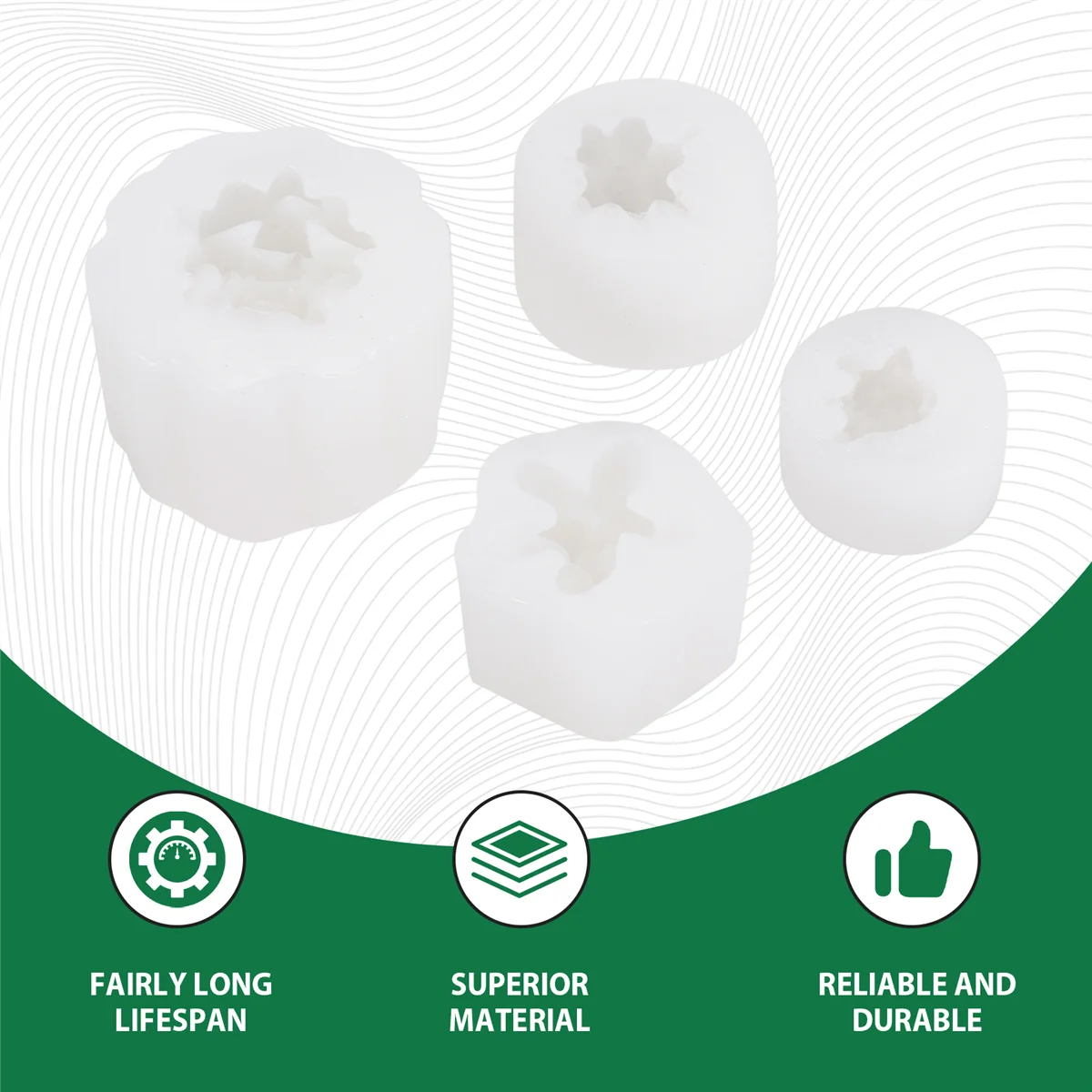 Moldes de silicona, 4 Uds., moldes de silicona para velas, molde para plantas suculentas, moldes de fundición de resina para hacer