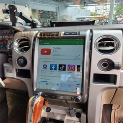 Android 13 8+256 Car GPS Navigation For Ford Raptor F150 2009-2014 Tesla style auto Radio stereo Multimedia player head unit