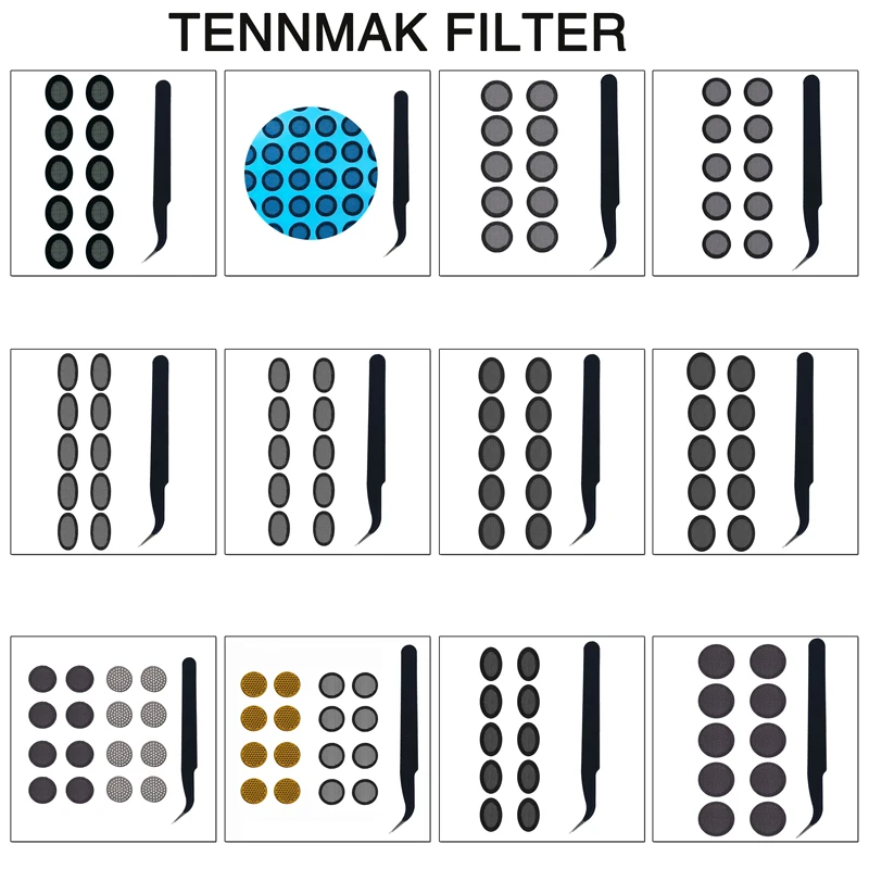 Dust Filter Mesh Replacement for BASN Bmaster5 / MTPro / ASONE / Mix-PD / Bsinger / Bmaster Earbuds, 20 Pieces