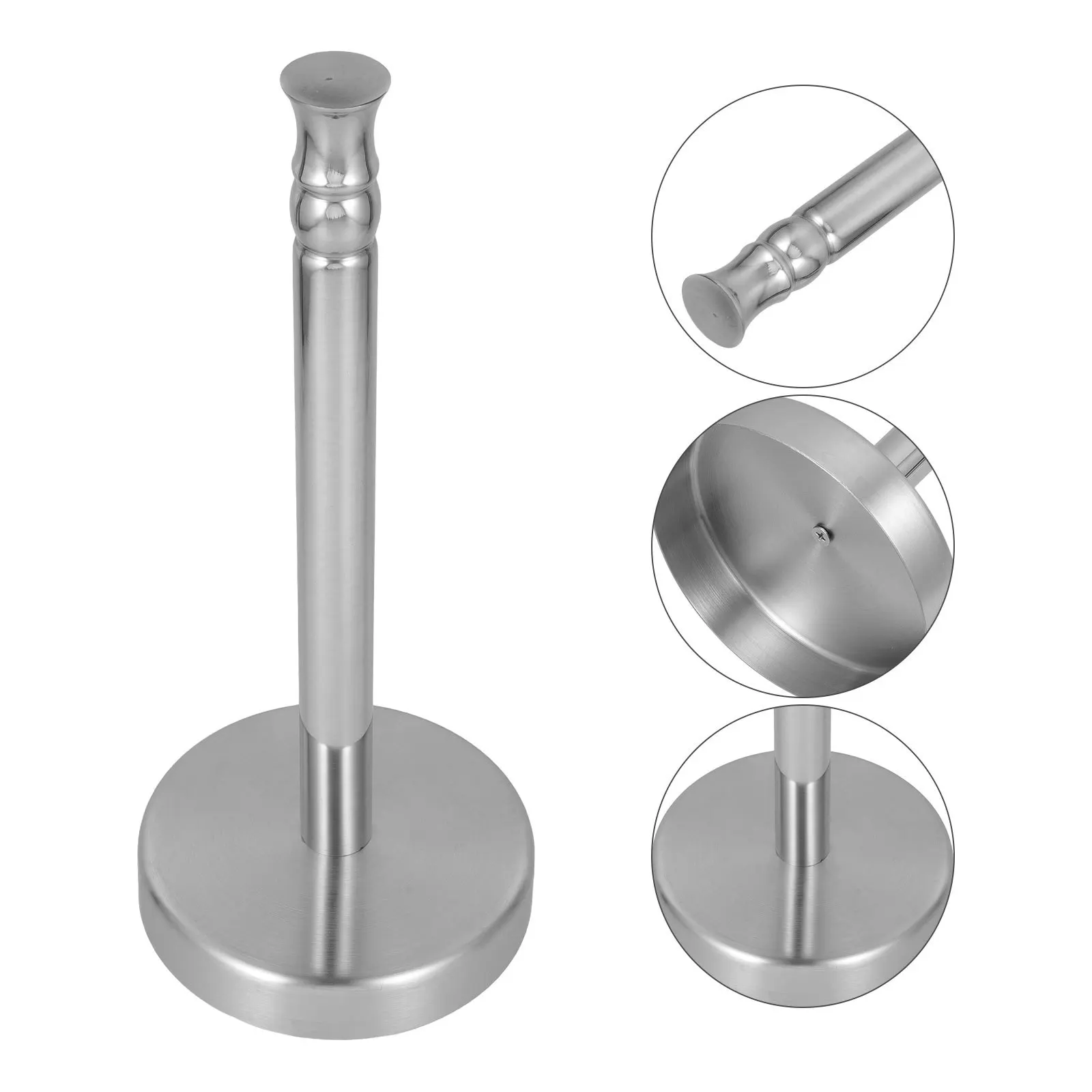 

2 шт., вертикальный держатель для бумажных полотенец из нержавеющей стали, столешница, кухонный держатель для рулонов, подставка, сверхмощная вешалка для бумажных полотенец, органайзер