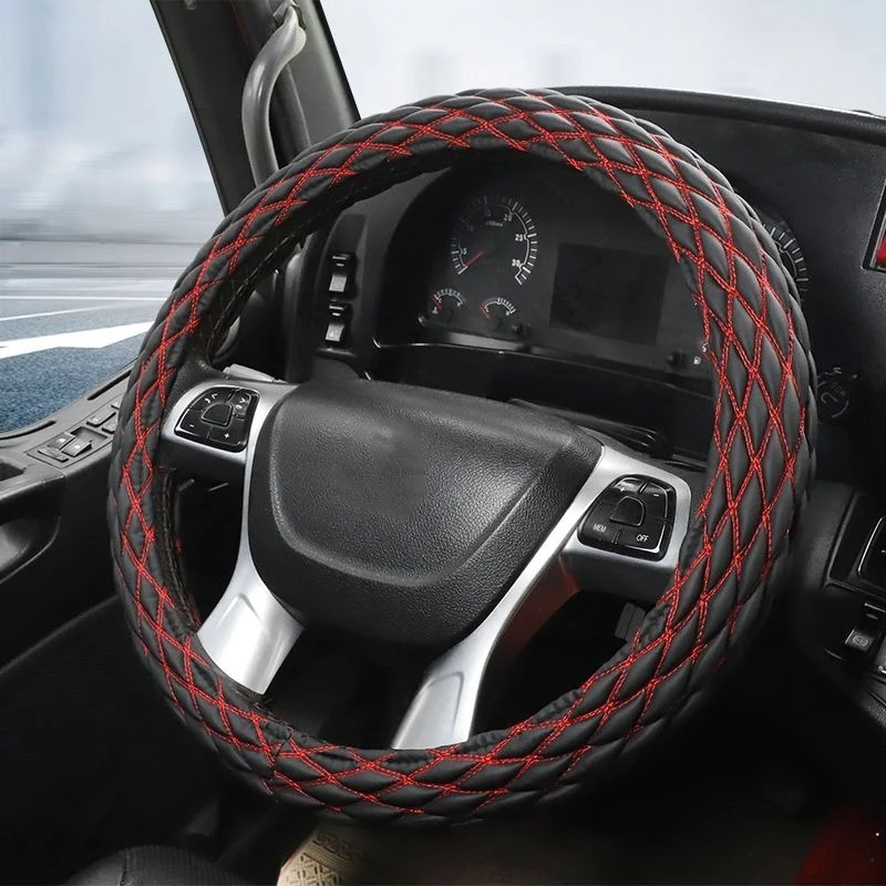 Cubierta para volante de camión, furgoneta, autobús, 38 40, 42, 45, 47, 50 CM, para Dongfeng SANY SCANIA IVECO ISUZU Volvo MAN Renault DAF Hino