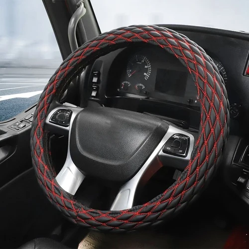 Cubierta para volante de camión, furgoneta, autobús, 38 40, 42, 45, 47, 50 CM, para Dongfeng SANY SCANIA IVECO ISUZU Volvo MAN Renault DAF Hino