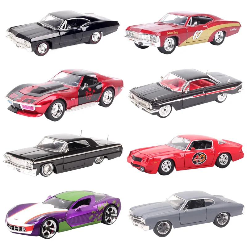 Car Only Jada 1:24 Scale Chevrolet Impala SS Camaro Corvette Stingray K5 Blazer Diecast Chevy Car Model  Toy Vehicles Truck