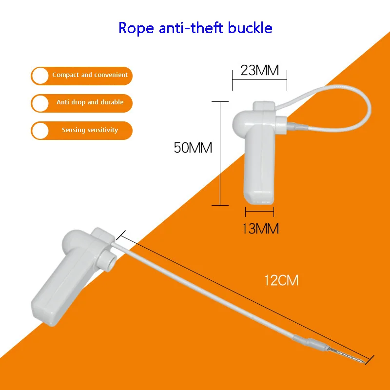 小さな防音ハンマー,磁気吊りロープ,盗難防止バックル,ABSプラスチック製ハードラベル