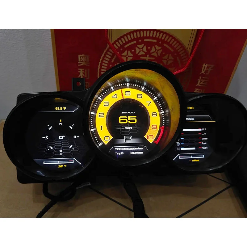 Full LCD Digital Instrument Cluster Dashboard Upgrade for 981 2012-2015 Factory Level HD Screen Interior Mod Kit