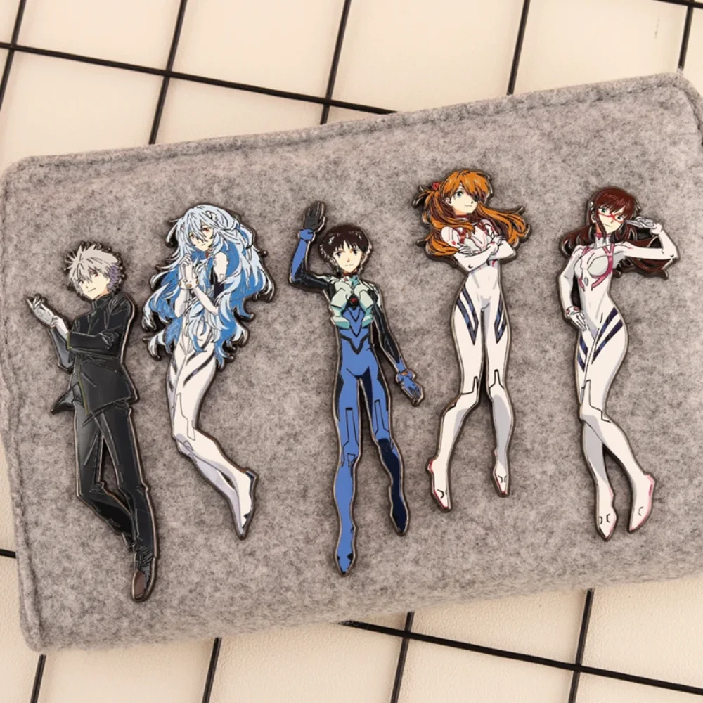

Anime EVA Ayanami Rei Alloy Enamel Pin Badge Fashion Collectible Brooch Halloween Gifts Versatile Metal Badge Social Brooch