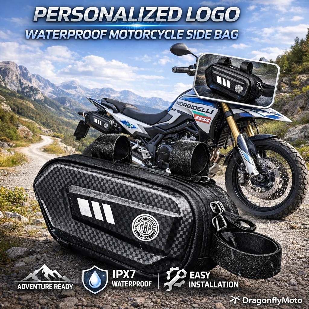 

For Morbidelli T1002 VX502 250X 125X Motorcycle Side Bag Personalized Logo Waterproof Hard Shell Saddlebag
