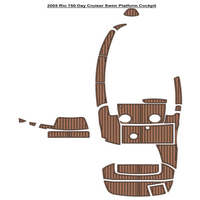 2005 Rio 750 Day Cruiser Swim Platform Cockpit Pad Boat EVA Foam Faux Teak Deck Floor Mat SeaDek MarineMat Style Self Adhesive
