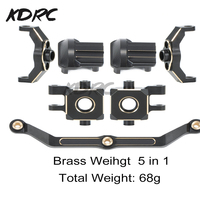 TRX-4M Brass Weight Steering Link Blocks Knuckle Diff Cover Caster Blocks for Traxxas TRX4M 1/18 RC Crawler Car Upgrade Parts