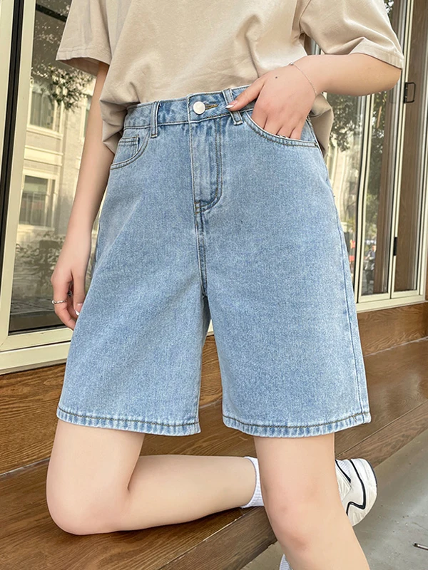 high-waisted-vintage-blue-wide-leg-denim-loose-ort-for-women-comfortable-casual-high-waist-orts-with-kets-for-spring-s