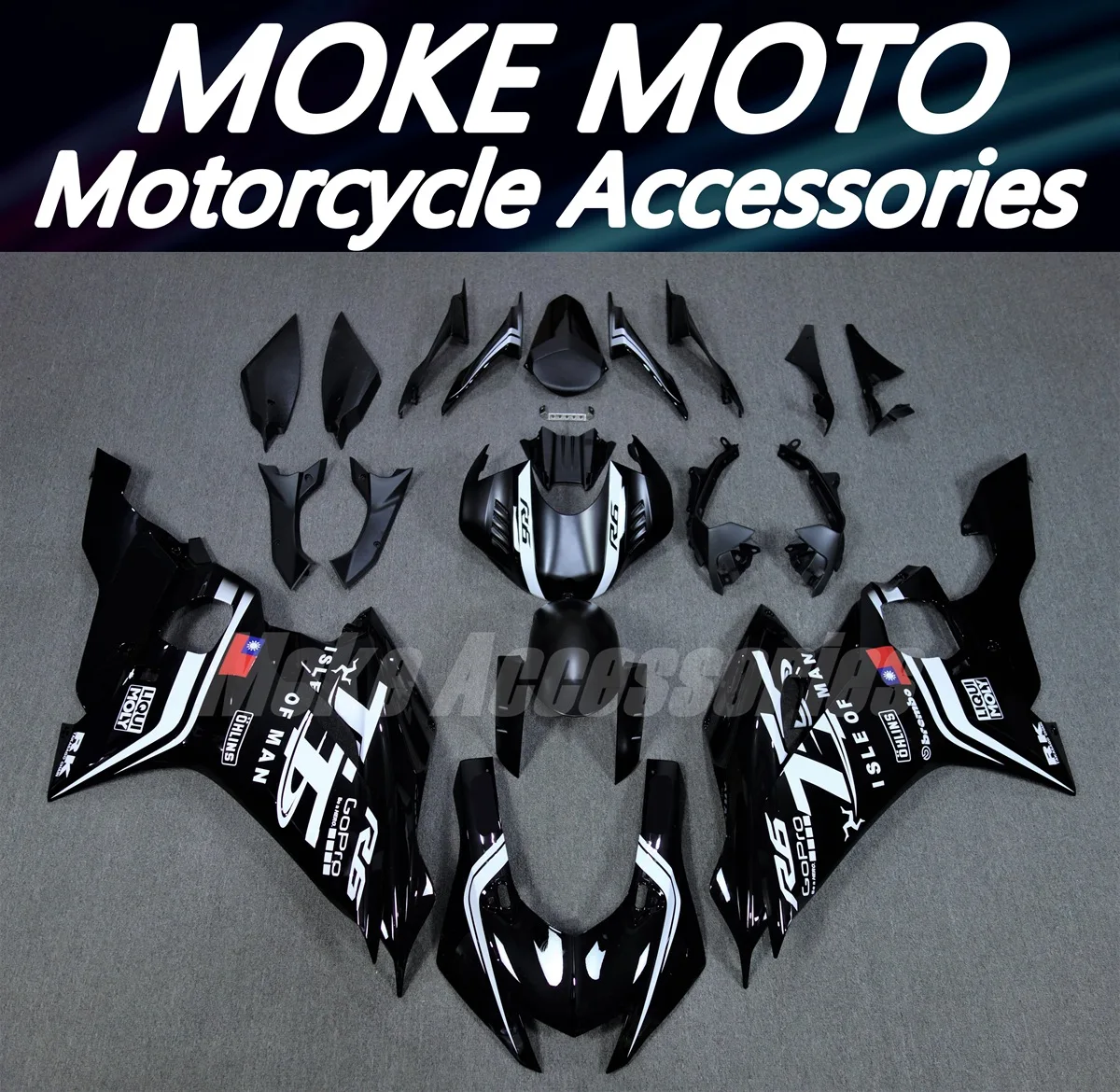 

Motorcycle Fairings Kit Fit For Yzf R6 2017 2018 2019 2020 2021 2022 2023 Bodywork Set High Quality Abs Injection New BLACK TT