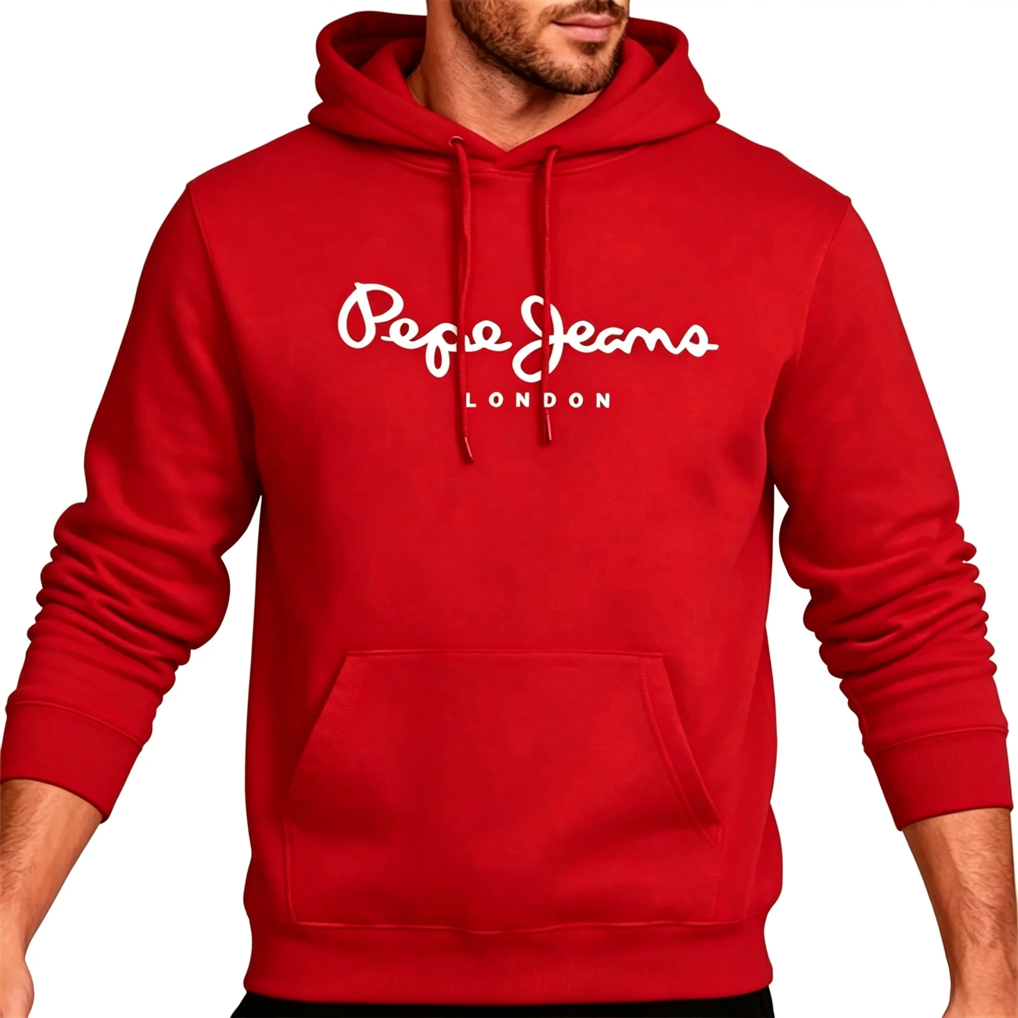 Men Simple Letter Print Hoodie Casual Streetwear Pullover Sweatshirt Long Sleeve Top Spring Autumn Outdoor Daily Wear
