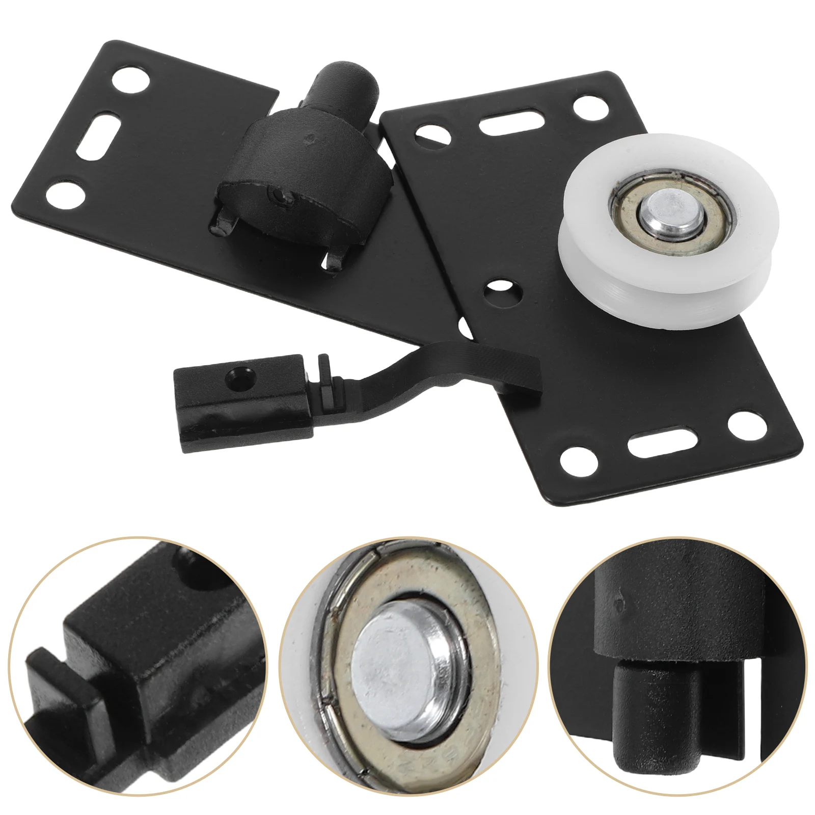 

2 Sets Heavy Duty Sliding Door Wheels Replacement For Wardrobe Cabinet Closet Doors Durable Metal Pulley Rollers Smooth Silent