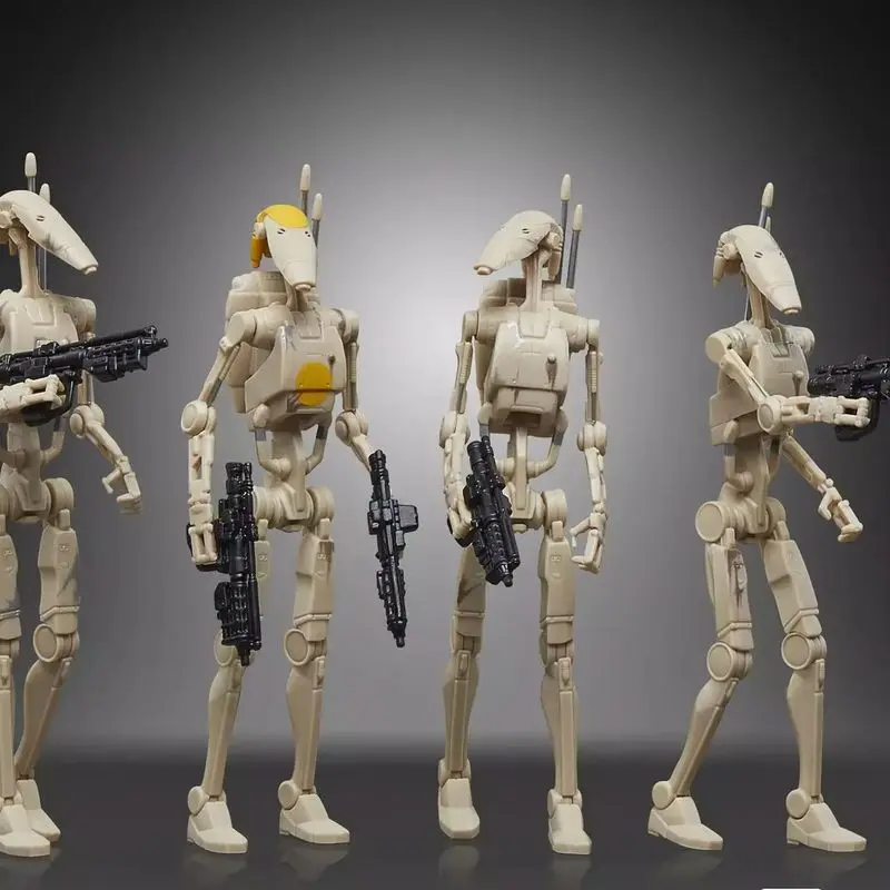 Star Wars da 3,75 pollici The Vintage Collection Battle Droid B1 Battle Robot Action Figure Confezione da 4 giocattoli congiunti mobili Regalo di compleanno
