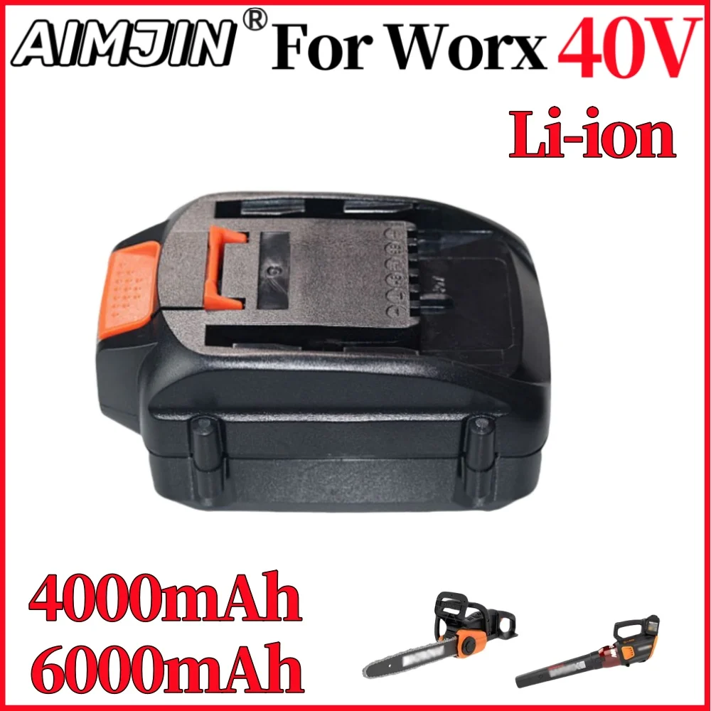 

For Worx 40V Lithium battery WA3580 40V 4000/6000mAh battery WG180 WG280 WG380 WG580 40V tool battery