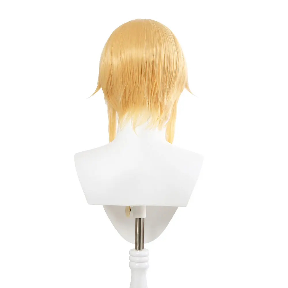 Genshin Impact Ying คอสเพลย์วิกผม Traveler Kong คอสเพลย์ Golden Blonde Wigs