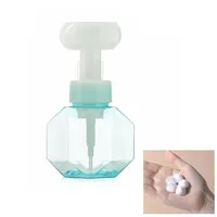 300ml Liquid Soap Dispenser Flower Shape Foam Foaming Pump Empty Bottle Plastic Clear Bottle Shower Gel Foam Pump Bottle
